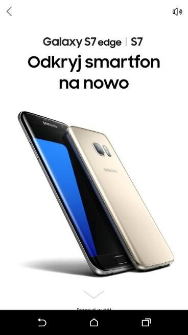 Facebook Canvas &ndash; przykład Galaxy s7