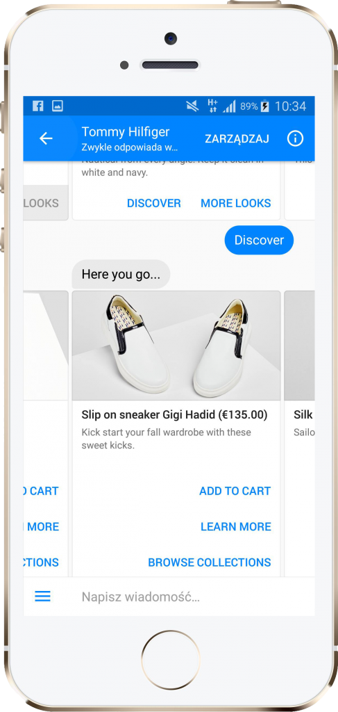 Chatbot Tommy Hilfiger &ndash; performance360.pl