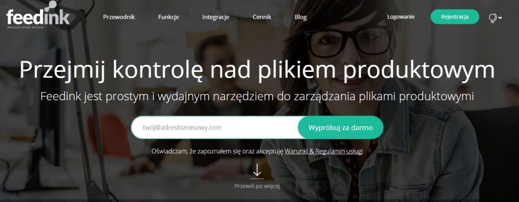 kampania wizerunkowa - landing page Feedink