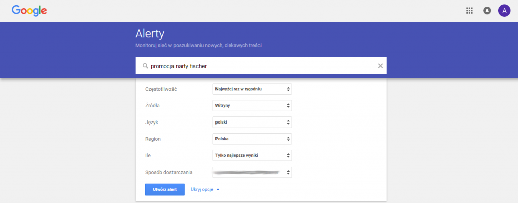 Google Alerts &ndash; o&nbsp;czym pisać na blogu 