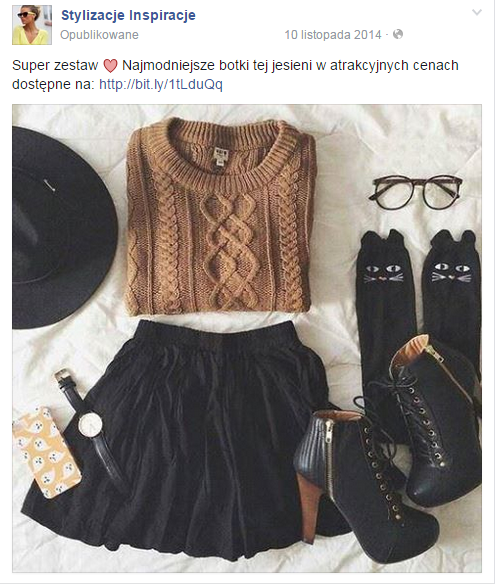 Jak zacząć zarabiać na blogu &ndash; przykład postu z&nbsp;fan page&rsquo;a