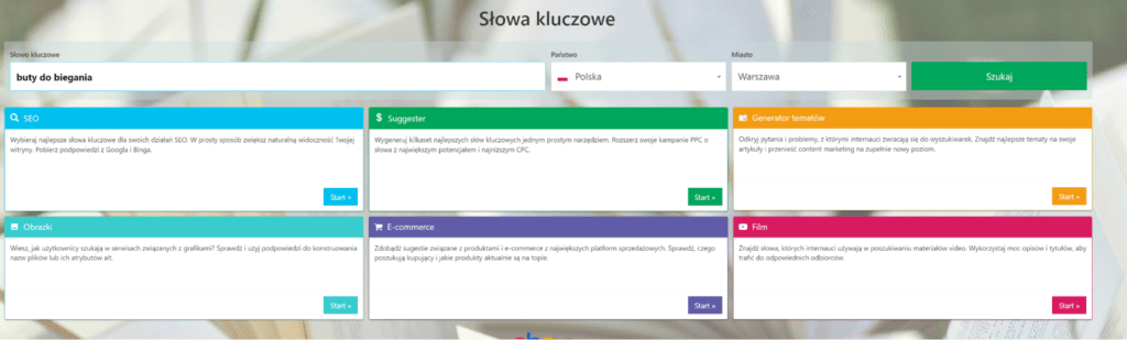 Panel narzędzie SEMSTORM