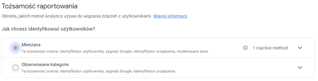 Tożsamość raportowania