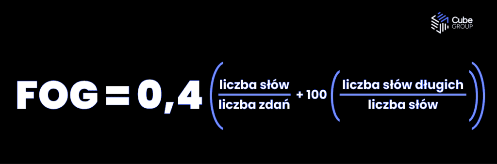 Matematyczny wzór na prosty język - indeks czytelności FOG