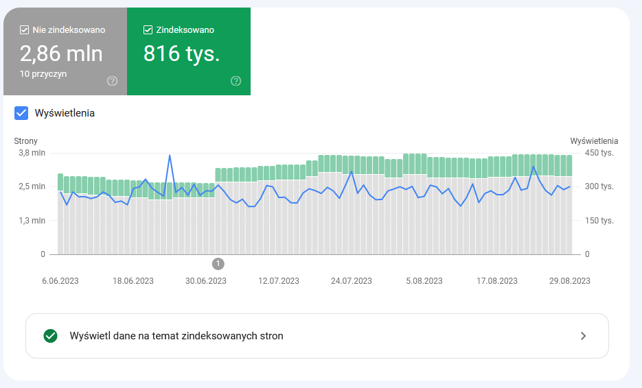 Weryfikacja problem&oacute;w&nbsp;z crawl budget w&nbsp;Google Search Console