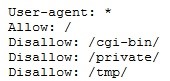 Zawartość przykładowego pliku robots.txt
