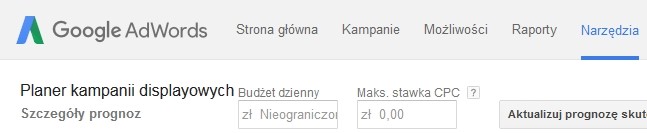 planer kampanii displayowych