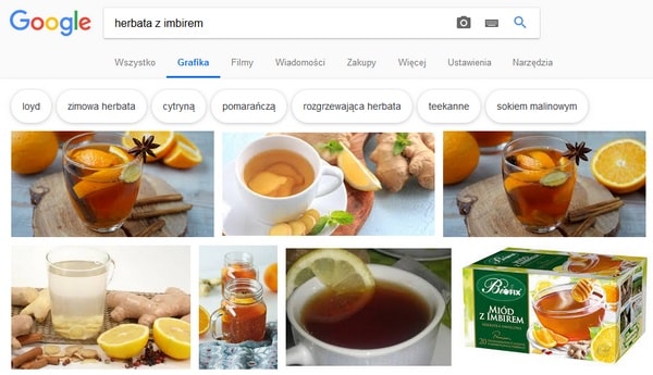 wyniki google grafika