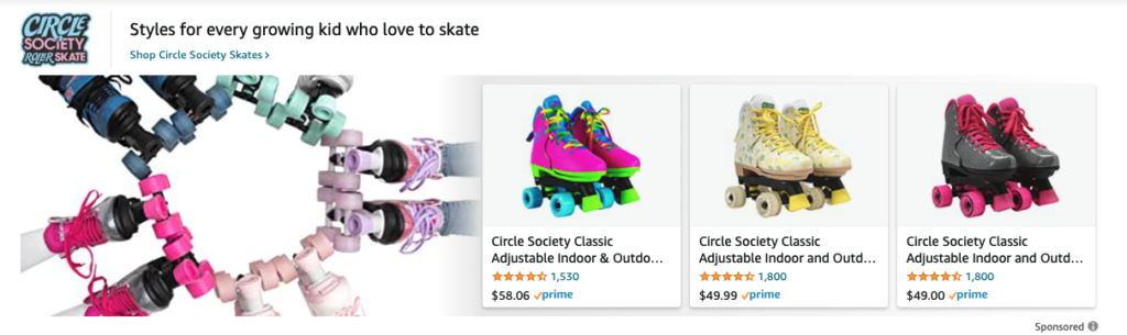 Format reklamy na Amazonie Product Collection
