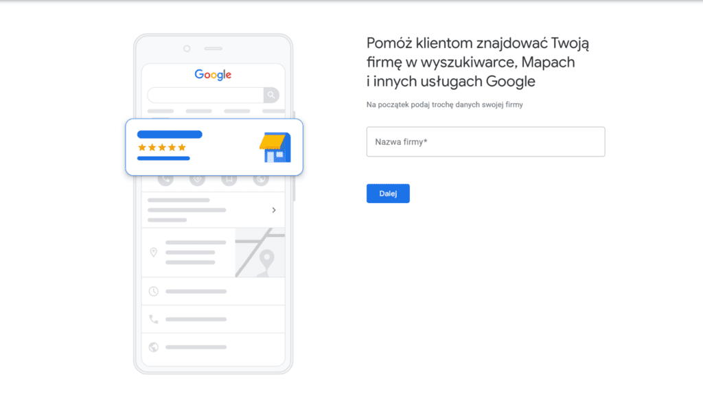 Tworzenie Profilu Firmy w&nbsp;Google 