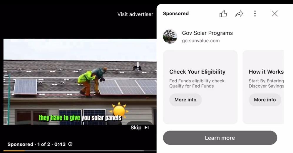 Reklamy wideo z&nbsp;przewijanymi linkami 