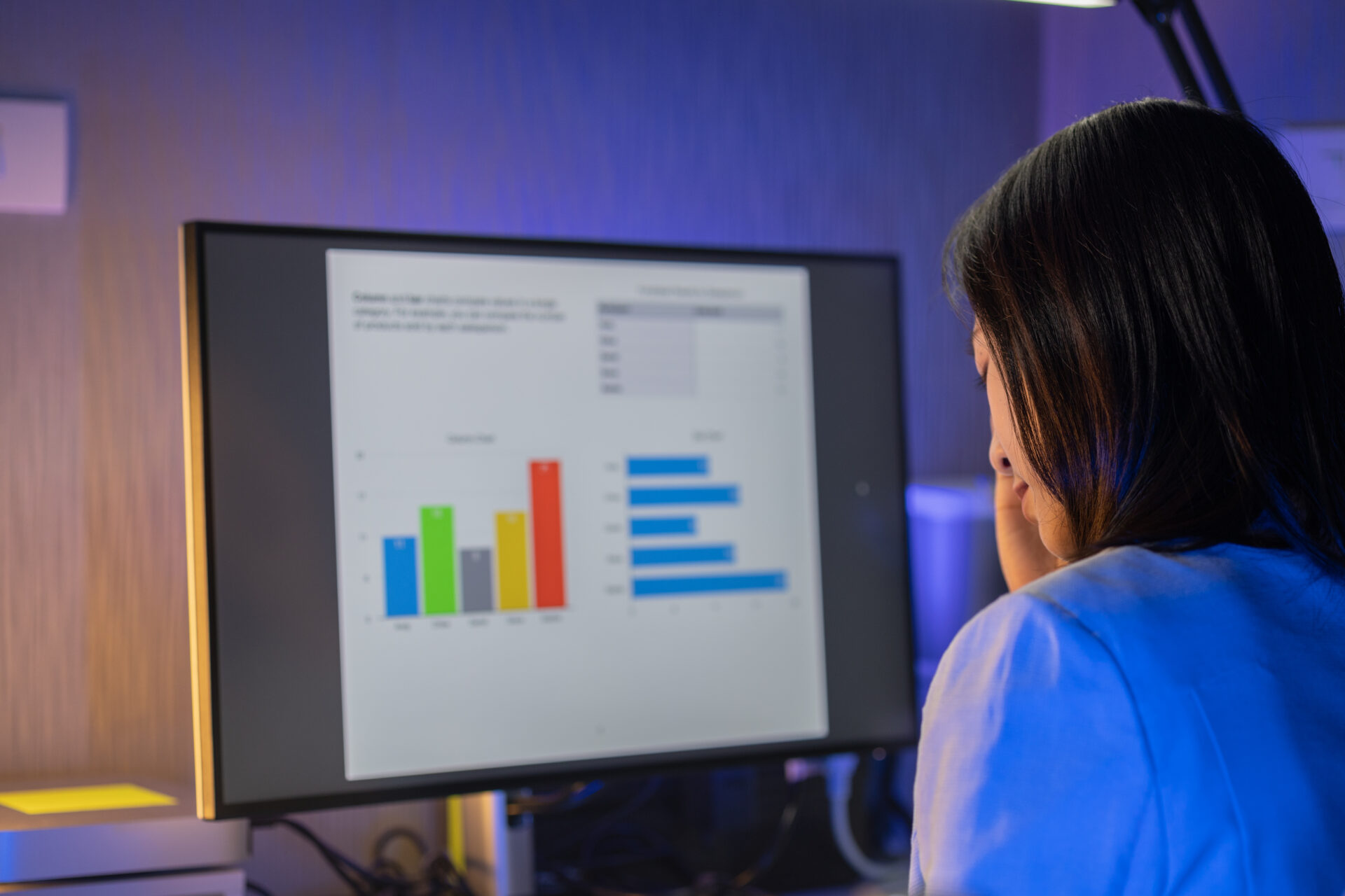 concentrating on making a&nbsp;report in time for the upcoming meeting, Stress accumulates due to working hard for a&nbsp;long time, Being scolded by your boss for not doing your job properly.
